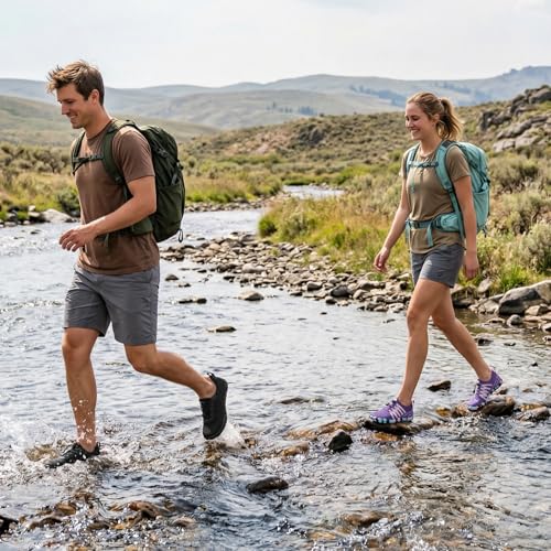Image of ATHMILE Water Shoes for Men Women Quick Dry Aqua Shoes with Toe Protection