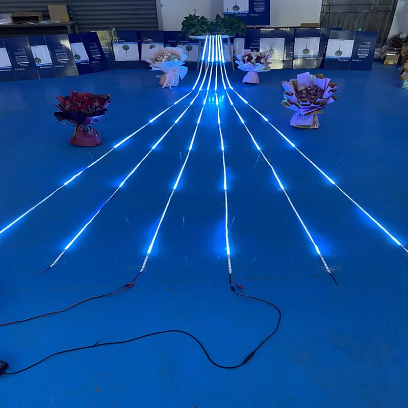 Tira de luces LED 16.5ft azul hielo miniatura 4