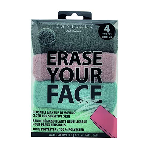 DANIELLE - Erase Your Face 4 Piece Cloth Set (Gray, Pink, Blue, Green)