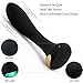 Vibrating G-spot Vibrator - Rechargeable & Waterproof - Body Safe Silicone & Colorful Lights - 7 Stimulation Modes Vibrator - for Women, Men, Couples (Black)