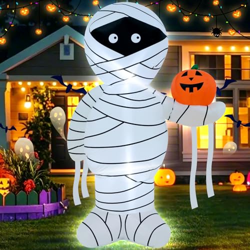 Aufblasbare Halloween-Mumie mit LEDs, 1,2 m – Produktansicht 1