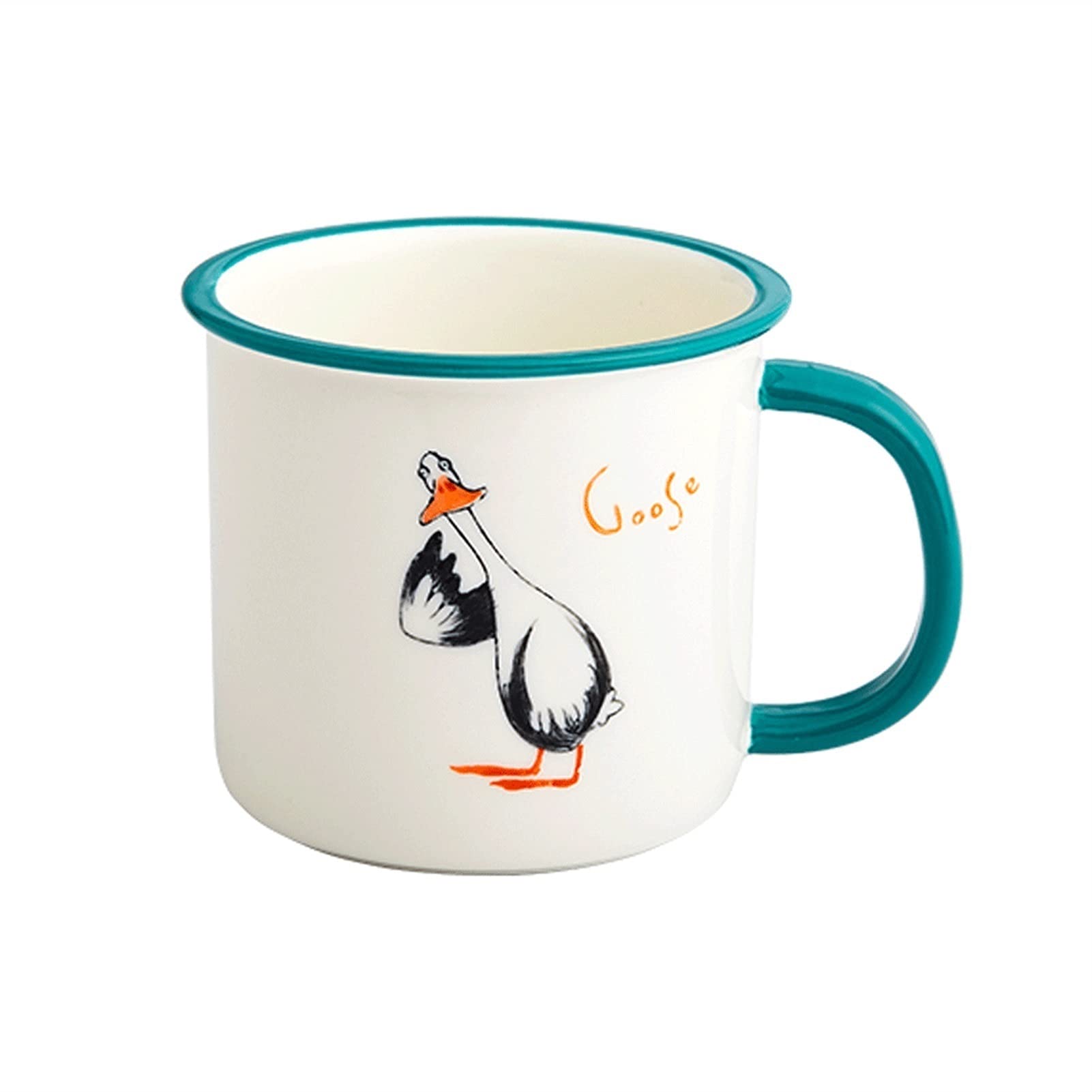 Kaffeetassen, Teetasse, Milchbecher, Obst, kreative Emaille-Imitation, persönlicher Haushalts-Milchkaffee-Keramikbecher, wiederverwendbarer Teebecher, tragbarer Wasserbecher für Zuhause, Büro, Re