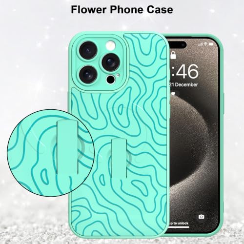MZELQ for iPhone 15 Pro Case Wave Ripple Cute Pattern -Green by MZELQ - Used condition - Image 5