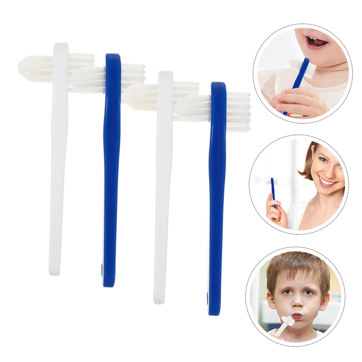 20pezzi Spazzolino Per Orale Spazzolino Per Dentiera Spazzolini Per Adulti Colori