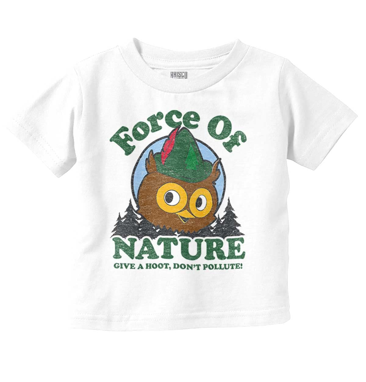 Woodsy Owl Give a Hoot About Nature Toddler Boy Girl T Shirt White