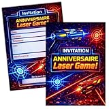 Lot de 10 cartes d'invitation avec enveloppes auto-adhésives