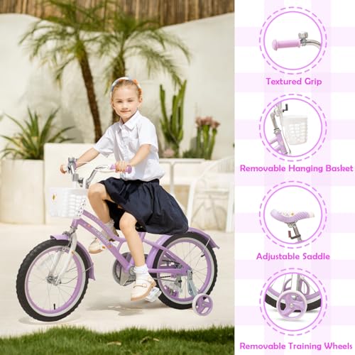 Image of ACEGER Kids Bike for Ages 2-14, 12-20 Inch Girls Bike