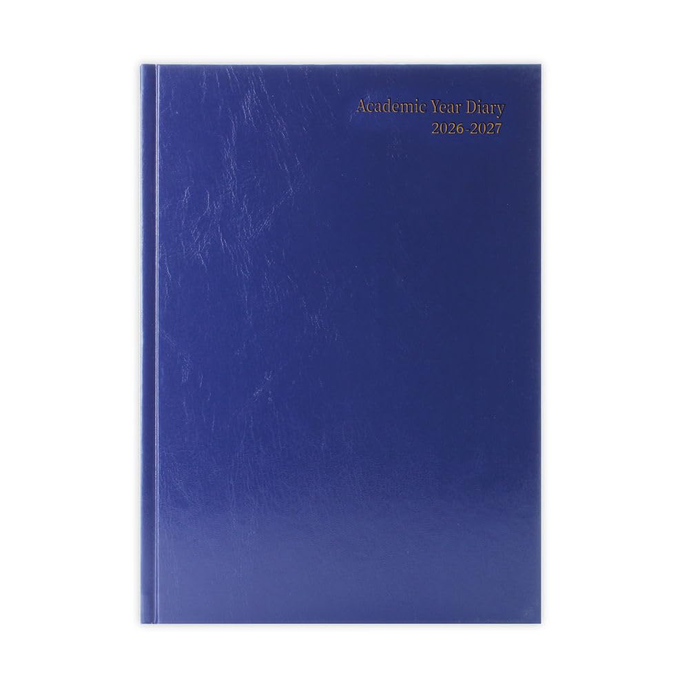 Janrax 2026-2027 A4 Day Per Page Blue Academic Diary