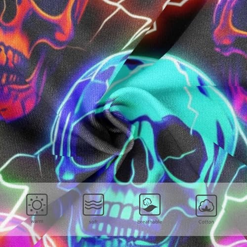 Funny Neon Skulls Toddler Underwear Custom 2t Cotton Little Girl Panties Funny Briefs Underpants3