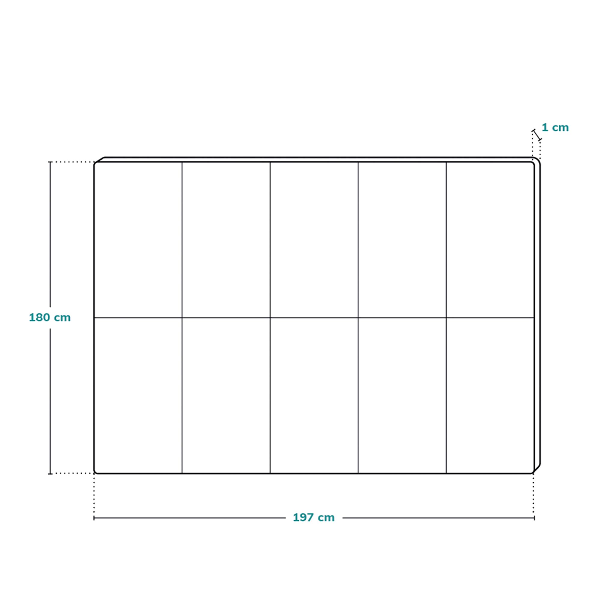 lionelo Robby Grande Reversibile Tappetino Gioco e educativo 200x180cm Neonati Bambini Leggero Pieghevole Impermeabile Certificato Materiale Non Contiene Sostanze chimiche nocive
