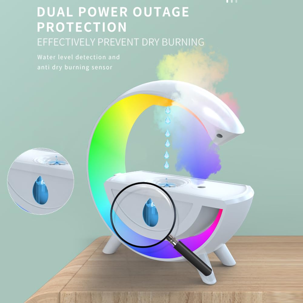 Umidificatore Anti- Design Cool Mist Umidificatori Interruttore integrato 350ml Luci abbaglianti di grande capacità Spegnimento veloce Umidificazione Velocità Baby