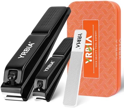 OREI YRBIA Nail Clipper Set: Ultra Sharp, Glass File