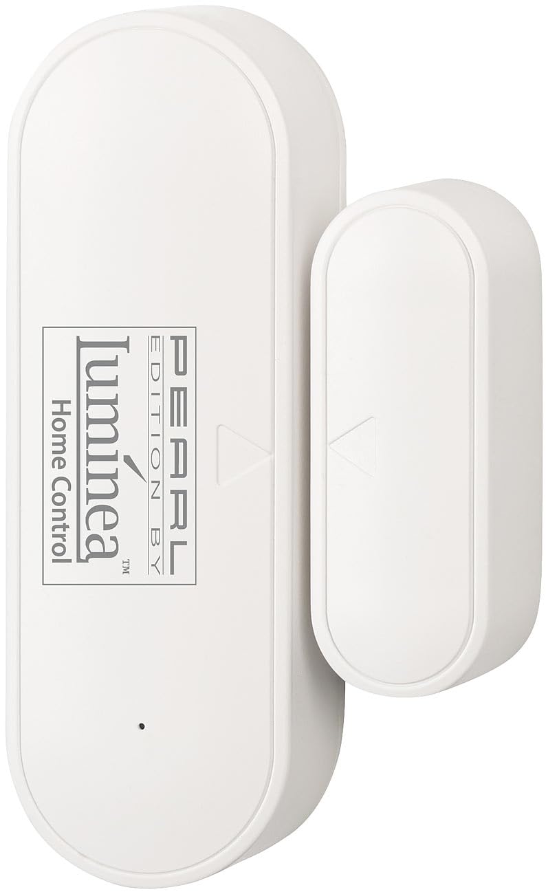 Luminea Home Control WiFi-Türsensor: 10er-Set WLAN-Tür- & Fensteralarm, App, für Alexa & Google Assistant (WLAN-Fenster-Sensor, Fenster-Kontakt-Sensoren, Home Fensterkontakt)