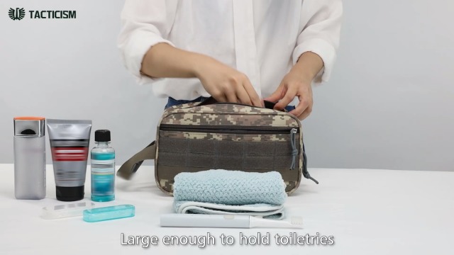 Amazon.com: TACTICISM Toiletry Bag for Men - Dry Wet Separate