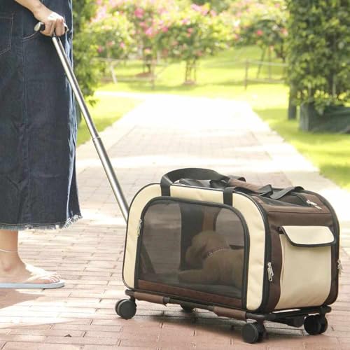 Valise à roulettes Move Nobby marron élégante aux finitions haut de gamme