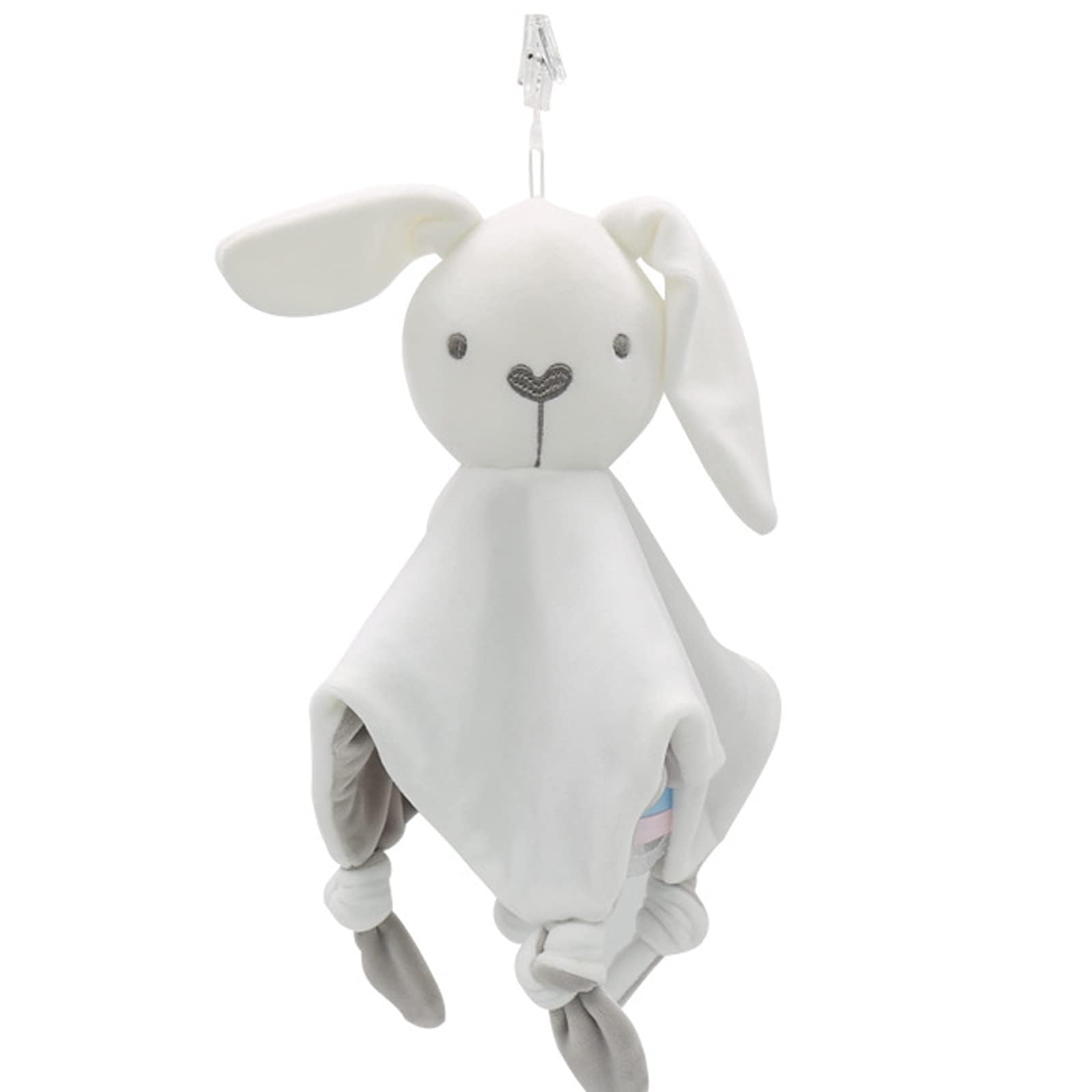 Baby Security Blanket Baby Lovey Blanket Bunny with Tags, Soft Baby Comfort Toys for Sleep Snuggle Blanket for Toddler Nowborn