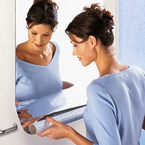 Espejo Autoadhesivo HD Etiqueta De Pared De Espejo Suave Etiqueta De Pared Lente De Cuerpo Completo Lente De Vestir Seguridad Y Protección del Medio Ambiente Espejo Transparente Cover