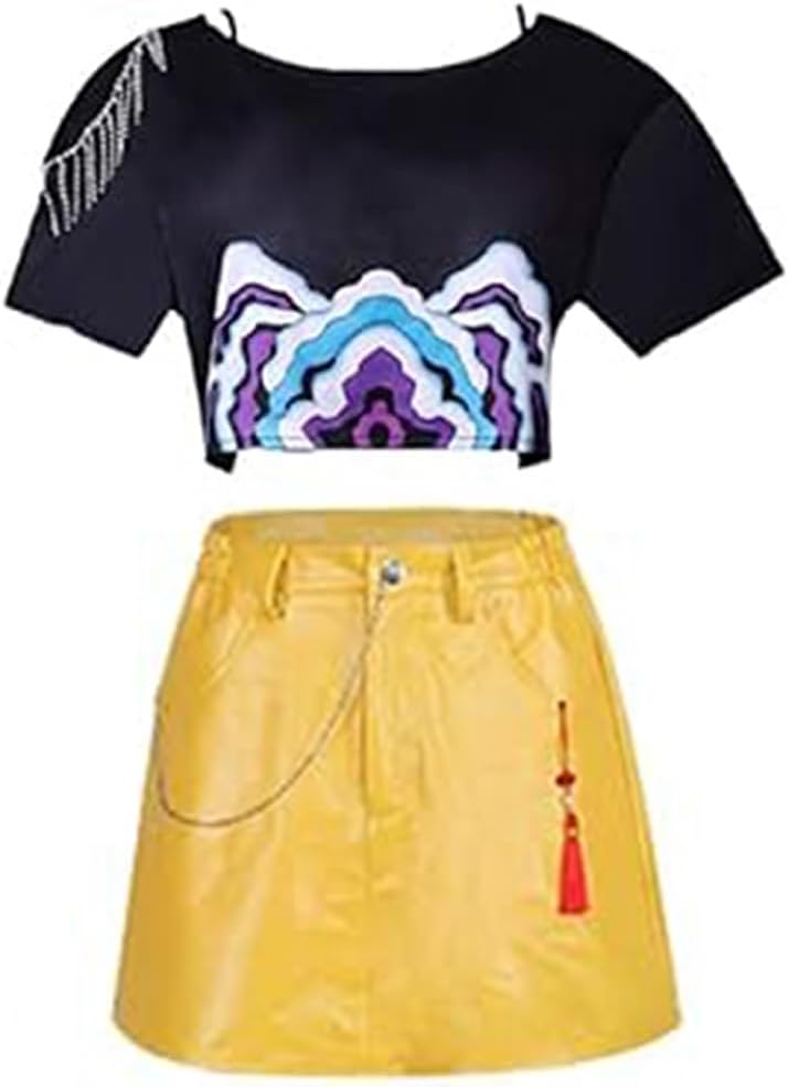 Women Costume Outfit Dress Women Uniform Halloween Full Set - Image 2