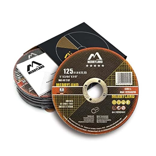 Merryland Cut Off Wheel 5 inch for Angle Grinder, Metal Cutting Wheel 5 X .045 X 7/8 Ultra Thin 25 Pack, Iron Stainless Steel Cutting Disc, Expert-Line E12081042