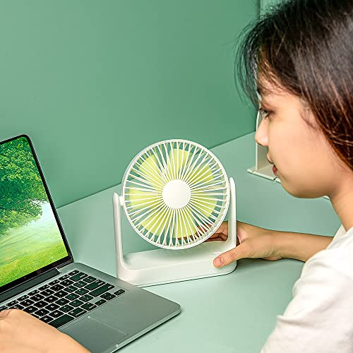 Cnll Ventilador de mesa multifuncional de baixo ruído 4 marchas ajustável vento destacável lâmina de