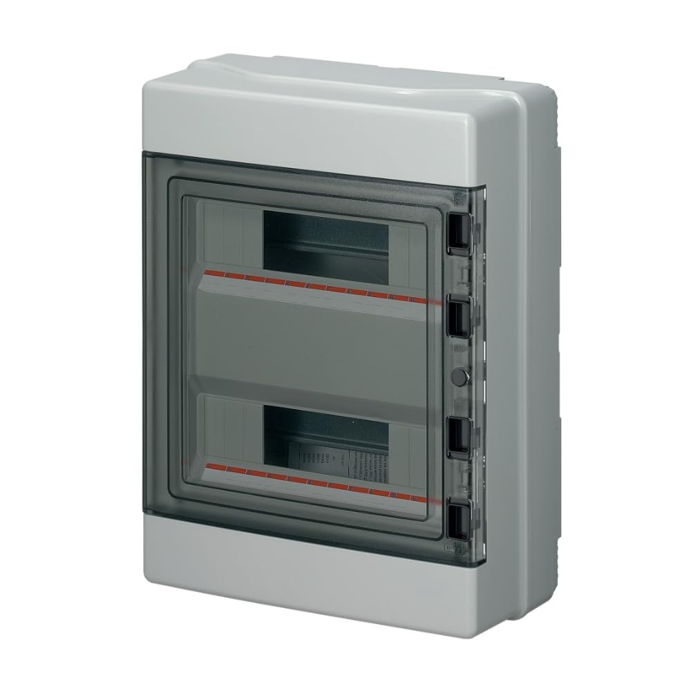 Centralino Stagno da Parete IP65 24 Moduli DIN 2x12 – Quadro Elettrico Esterno Impermeabile Doppia Fila Scatola Distribuzione