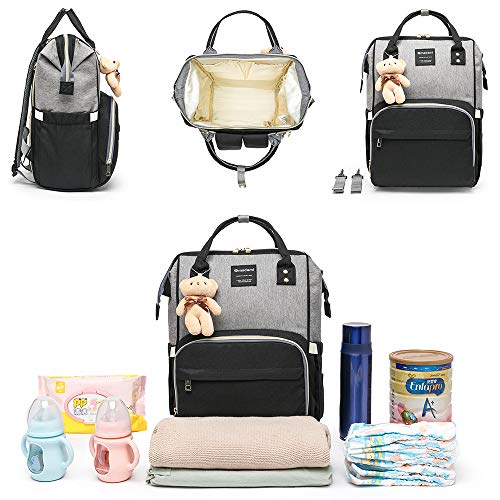 Bolsa Mochila Maternidade Madami Original MultiFuncional com Ganchos para carrinho e Trocador