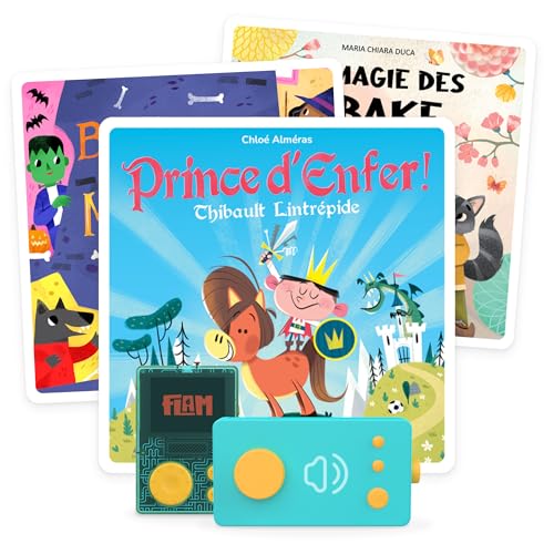 Lunii – Pack 3 Livres Audio interactifs pour Enfant dès 3 Ans - Prince d'enfer, Bienvenue chez Les Monstres, La Magie des Obake – Pack 36 Histoires, 4h10 d'écoute