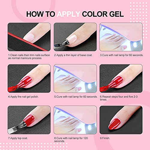 Shelloloh 4 Colori Smalti Semipermanenti Kit con