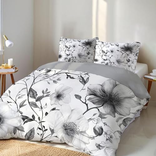 Housse de couette 200x200cm avec fermeture éclair pour lit sans plis - 4