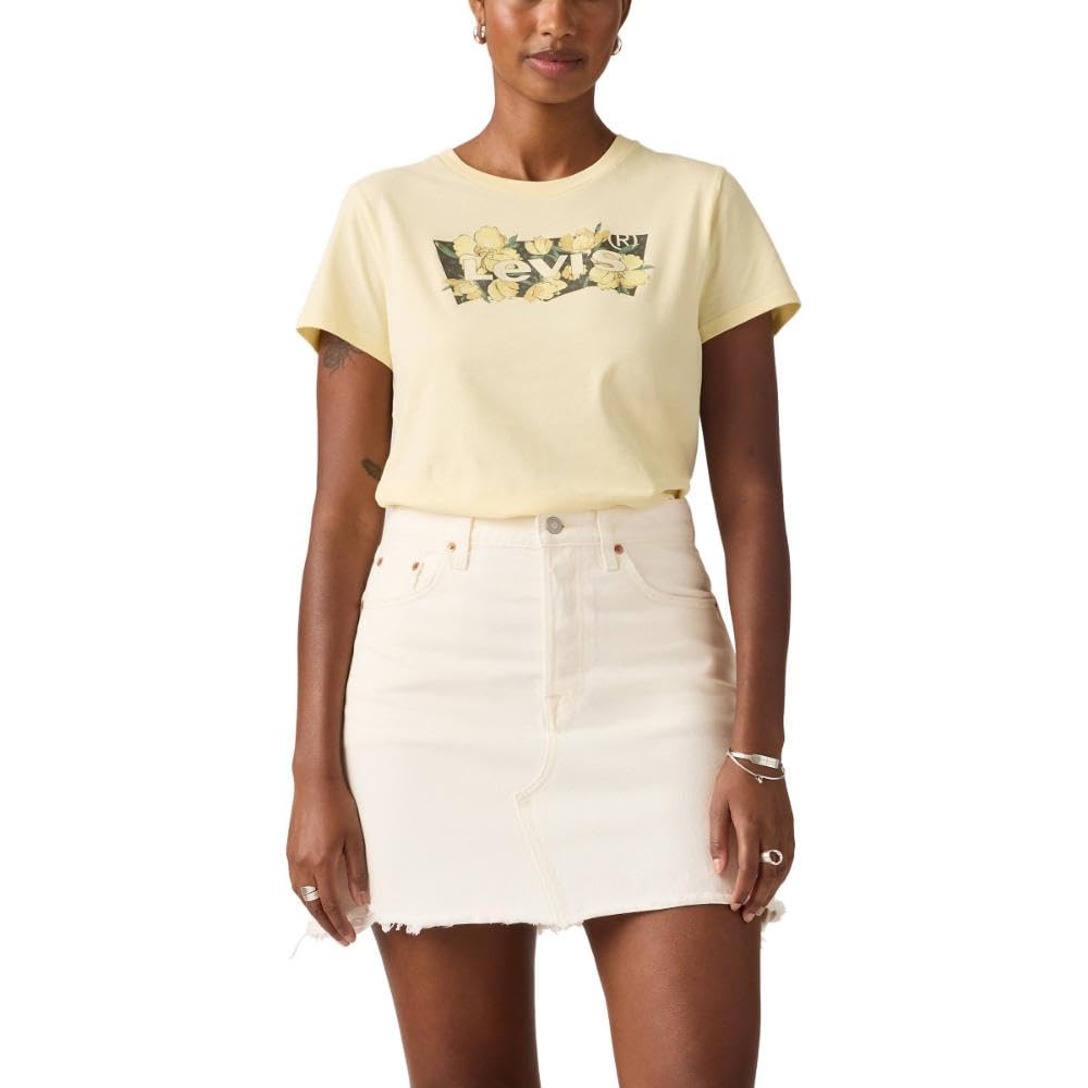 Levi's Damen The Perfect Tee T-Shirt, P2_Blake Brushstroke, Medium