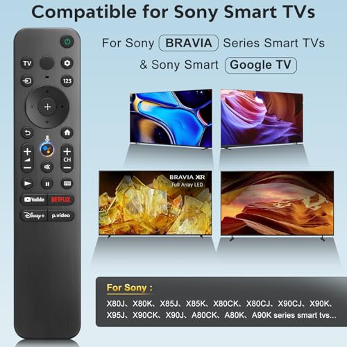 Image of Remote-for-Sony-TV, Voice Replacement Control for Sony Bravia Smart TVs