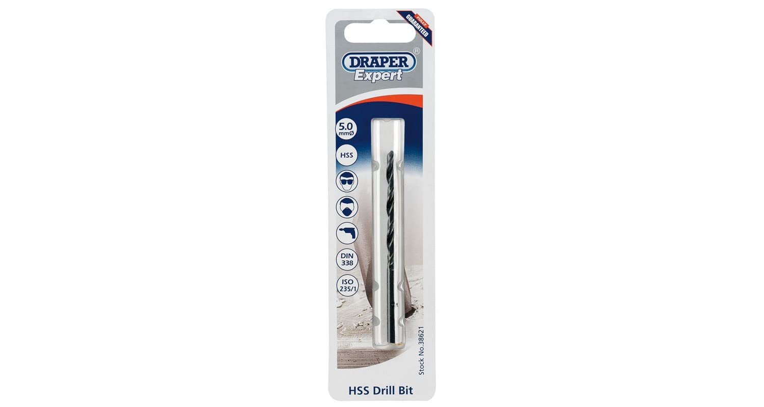Draper Blue 38621 Expert Hss Drill Bit, 5.0Mm Ø