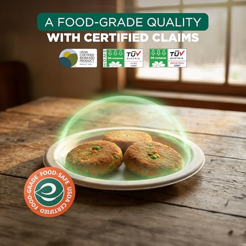 57% Off ECO SOUL Compostable Paper Plates - 100 Pack - Image 3