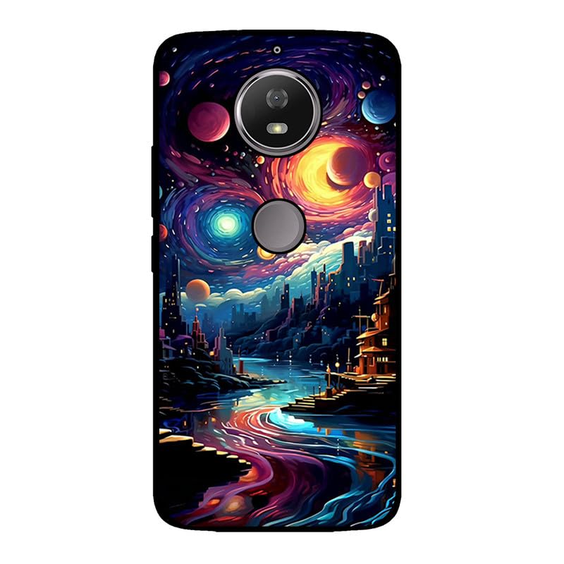 KARTXITAI Funda Case Compatible con Motorola Moto G5S,Protectora de Cuerpo Completo con Tacto Suave y Sedoso,Carcasa de Silicona Cover,Gel Flexible,Regalo Original - Arquitectura