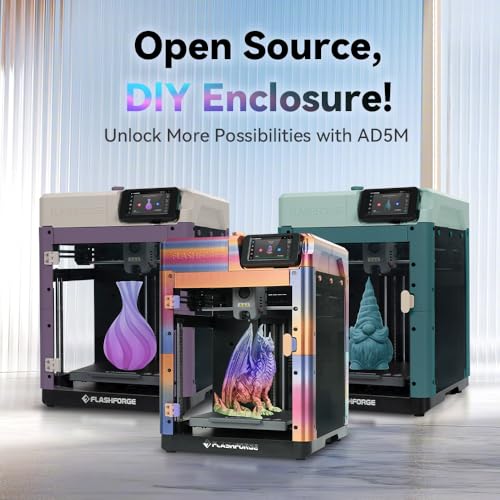 FLASHFORGE Adventurer 5M 3D Printer Enclosure Kit,3D Printer Enclosure Safer and Quieter Cover Protection,DIY Design for AD5M 3D Printer Unlock High Temperature Filament Like ABS,ASA and PC (AD5M) by FLASHFORGE - Image 5