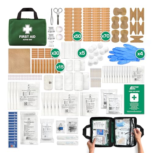 320 Piece Premium First Aid Kit Bag - Includes Eyewash, 2 x Cold ...