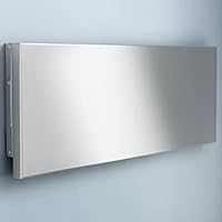 Tavolo pieghevole da parete in acciaio inox, robusto tavolo pieghevole con supporti