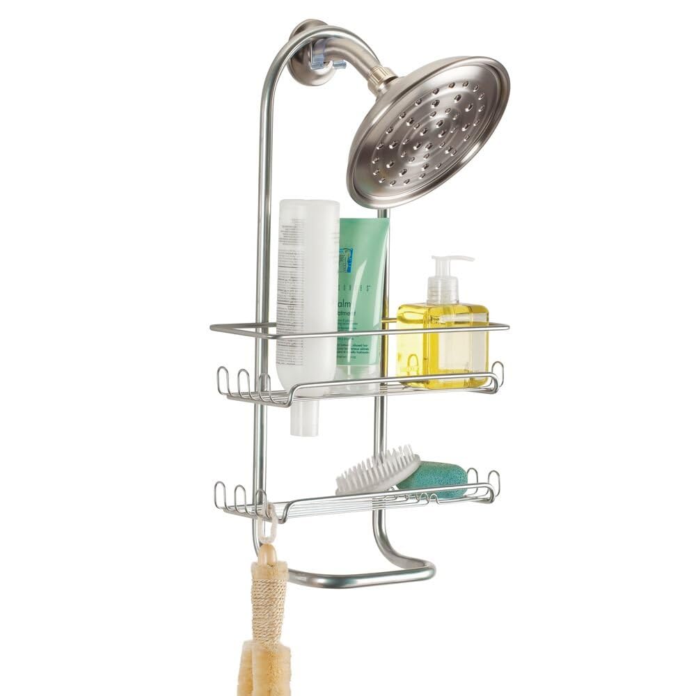 InterDesign Classico Bathroom Over the Pipe Shower Caddy for Shampoo