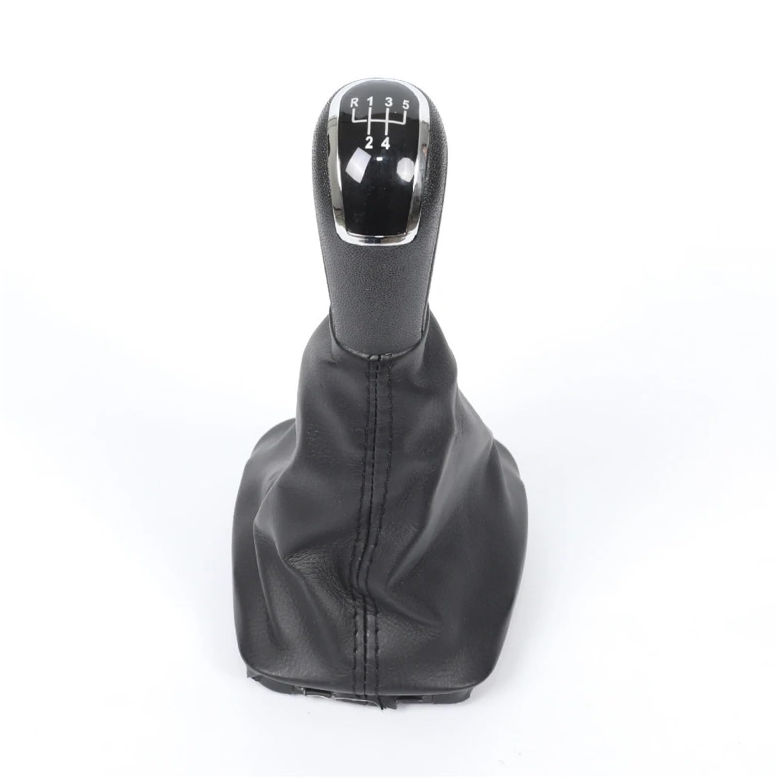 Dufwehr Black 5 Speed Shifter Knob For Skoda For Fabia Mk1 2000-2008 5/6 Speed Car Gear Shift Knob Lever Change Head With Pu Leather Gaiter Boot Cover Accessories