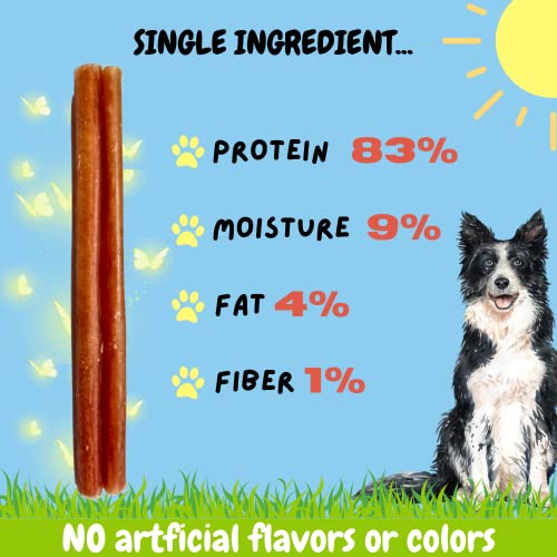 Image of BULLYSTICKS & MORE 6 Inch Bully Sticks (Jumbo /Thick - 12 Count) | Bully Sticks for Large Dogs | 100% Grass Fed Beef | Dog Parents Choice Bully Stick Dog Chews | No Hide Bully Bones for Dogs