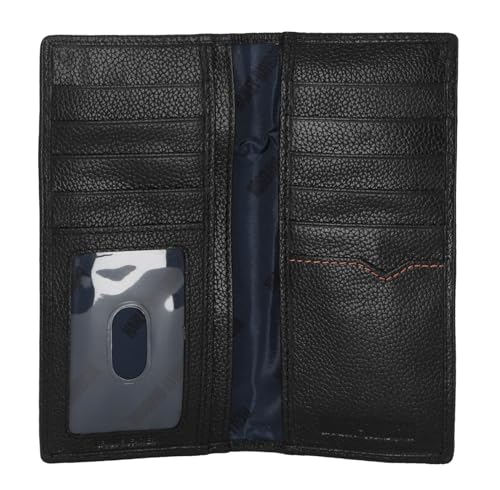 Harley-Davidson Men's Classic Genuine Pebble Leather B&S Long Wallet - Black2