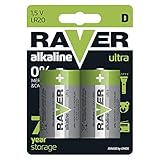 EMOS Raver Ultra Alkaline Batterien Typ D Mono | 1, 5 V | LR20 | 2 Stück | 7 Jahre Lagerfähig