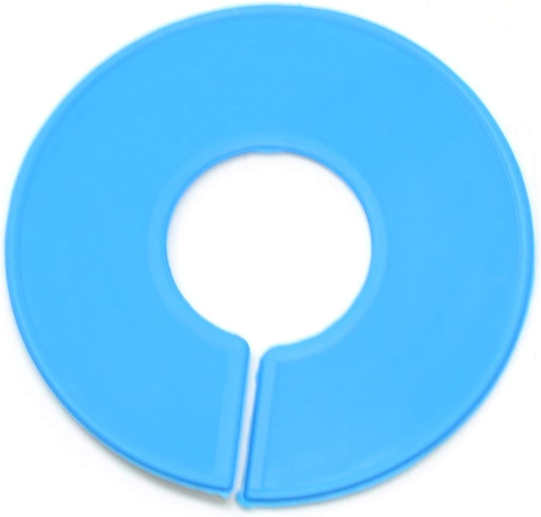 JSP Manufacturing Blank Round Plastic Rack Dividers - Pick a Color/Pick a Quantity (Black, 100)