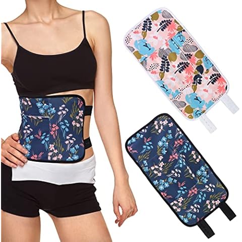 FunisFun 2PCS Castor Oil Pack, Reusable Castor Oil Pack Wrap Compress with Adjustable Elastic Strap for Liver Detox, Less Mess(Castor Oil Not Included) Gifts for Women Cover