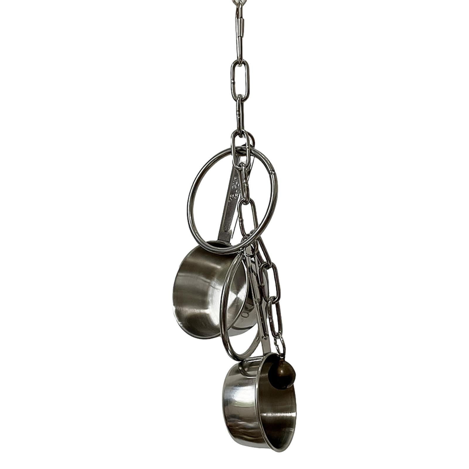 Feathered Chime - Stainless Steel Small Bird Toys hangs Bell Ornaments, Ornithological Bell | Pet Parrot Bell Toy Bird Chewing Toy with Sweet Sound, Swing Birds Toy Accessories for Budgie Parakeet