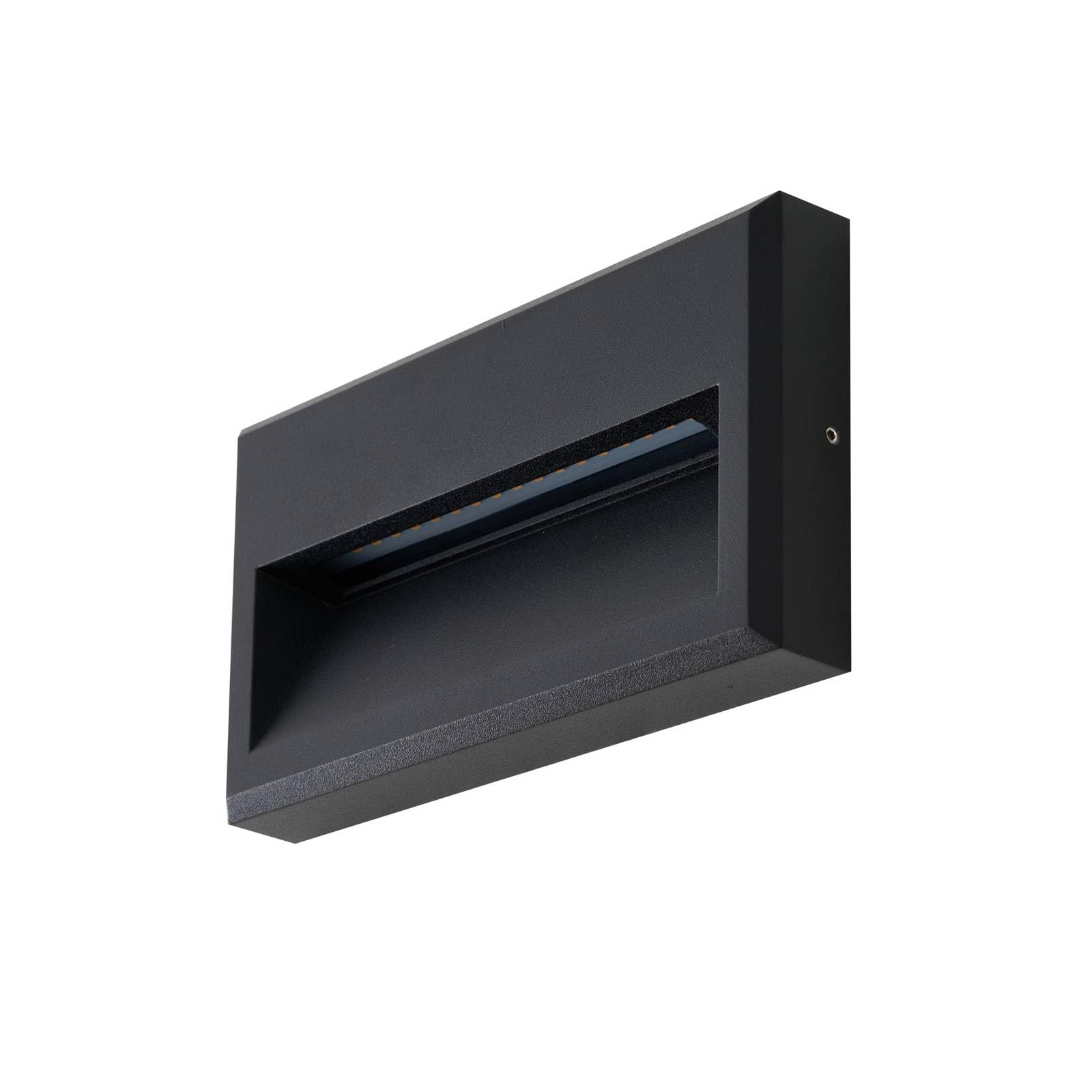 Lucande LED Applique Exterieur Weno (Moderne) en Noir Aluminium (1 lampe,à), Murale Luminaire Lampe Jardin Eclairage d’exterieur