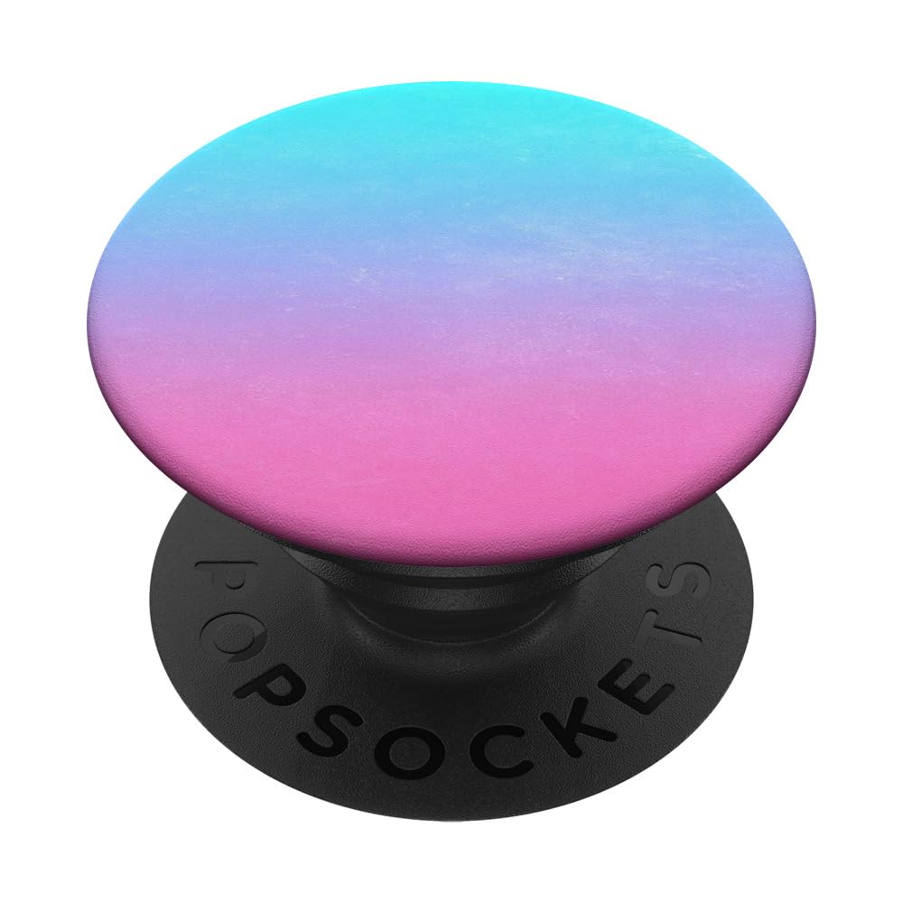 Aqua, Blue, Ombre Sky, Purple, Pink, Gradient, Cute & Simple PopSockets Adhesive PopGrip