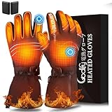 Codify 電熱グローブ バイク 電熱手袋【3秒で速暖 両面発熱 電池残量が一目瞭然！】ヒーター手袋 ヒーターグローブ 冬 電熱手袋 バッテリー付き(6000mAh)*2個 バッテリー残量表示 最大65℃均一発熱 3段階温度調節 全指タッチパネル対応 強化防水防風防寒 滑り止め PSE認証済 水洗い可能 バイク/自転車/登山/作業/通勤 男女兼用 (ブラック,S)