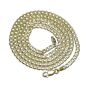 Cadena de Oro Amarillo de 18k Maciza para Hombre Tipo barbada Plana de 3mm de Ancha y 60cm de Larga. Cierre mosquetón Peso; 10.30gr de Oro de 18k.