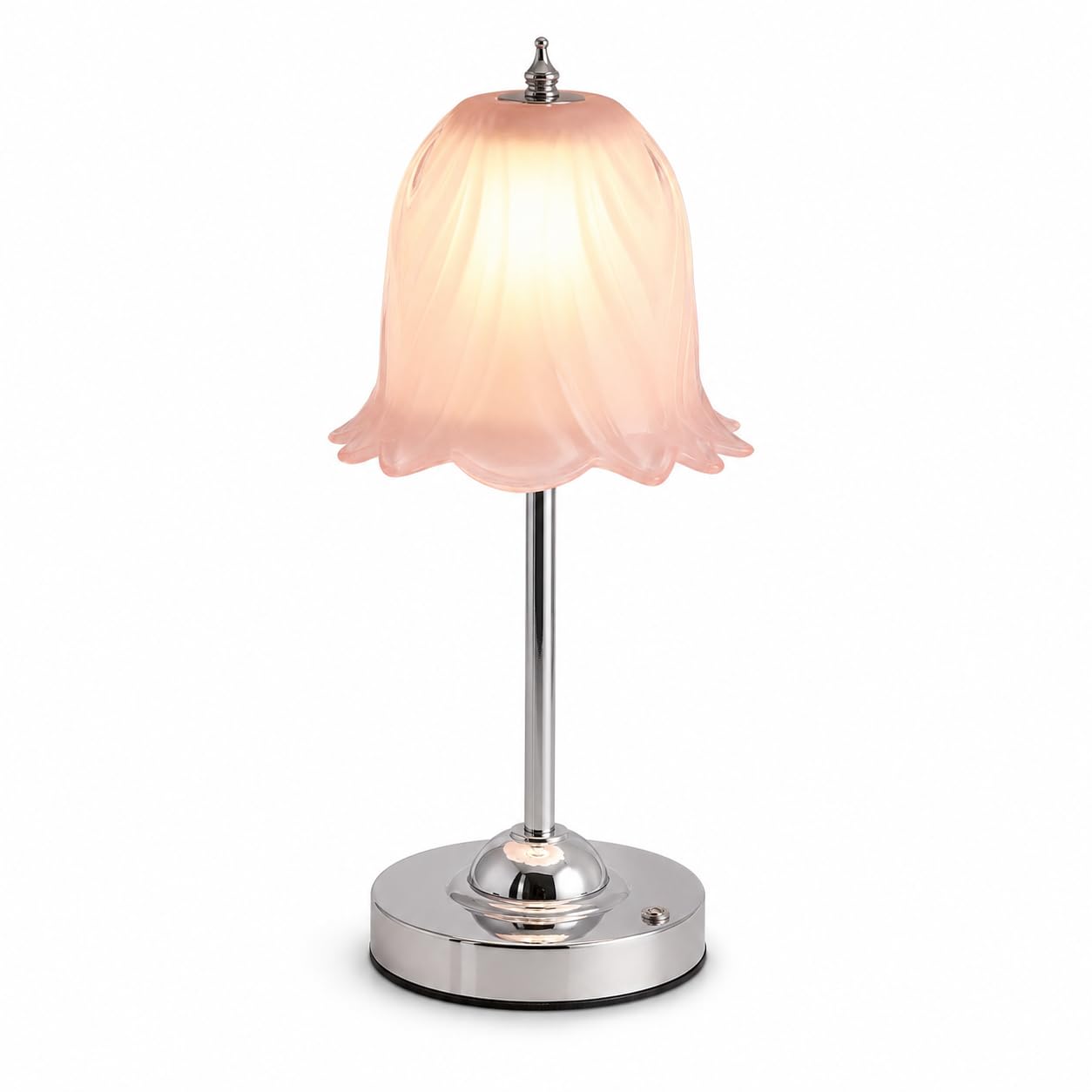 Starhot Rechargeable Table Lamp, Cordless Lamp with Crystal Glass Shade, 5200mAh Battery, 3 Colour Touch Dimming and Weighted Aluminium Base
